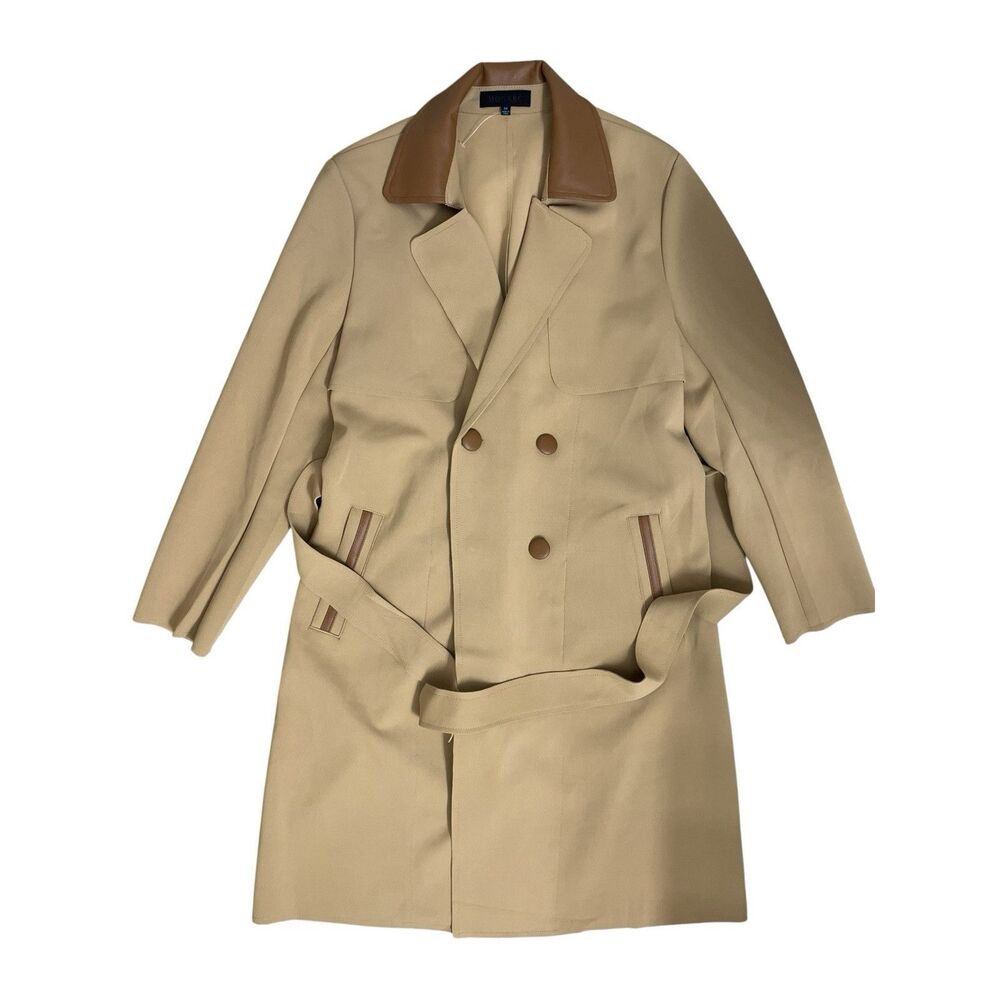 Monarc Classic Beige Double Breasted Trench Coat M